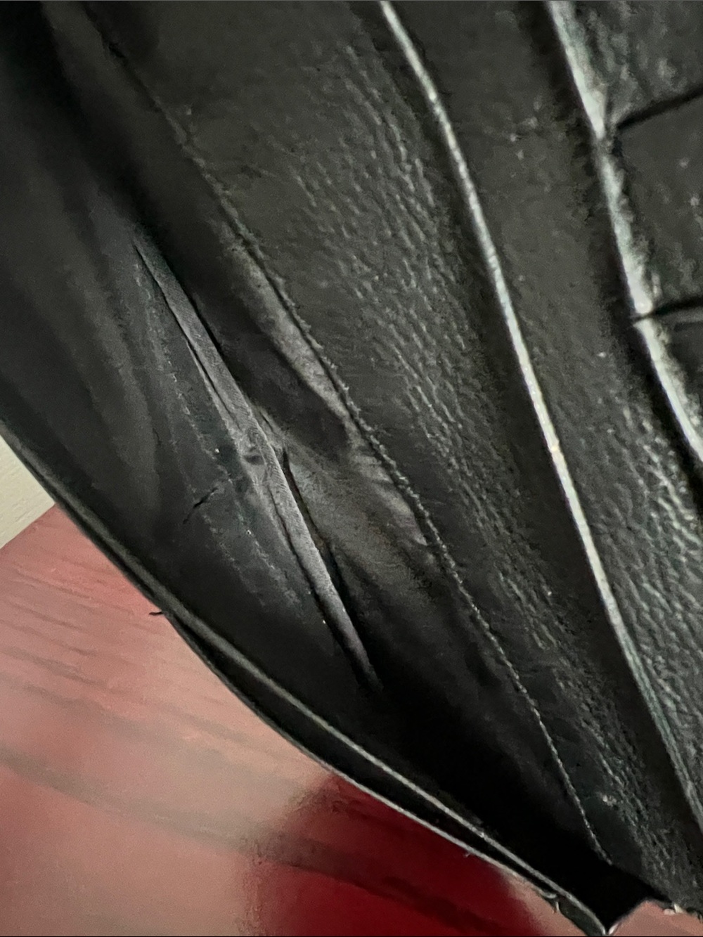 Brighton Black Leather Wallet/Crossbody with Red Heart Detail - Picture 11 of 15